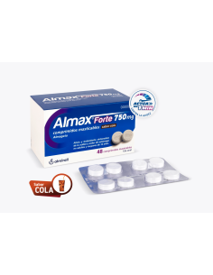 ALMAX FORTE 750 MG 48 COMPRIMIDOS MASTICABLES SABOR FRESA